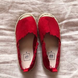 Red Espadrille Shoes for Toddler Girl